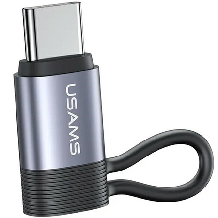 Usams adapter z lightning do ucb C 30W stalowy