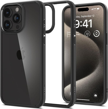 Spigen Ultra Hybrid iPhone 15 Pro Max matte black