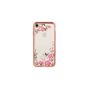 Etui Flower Huawei P Smart 2019 złoty róż