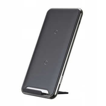 Baseus ładowarka indukcyjna Three-coil z podstawką - usb typ C ( 2w1 leżąca/stojąca)