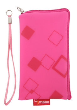 Saszetka Mobo GEL romby różowe