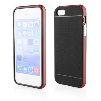 Etui Hybrid Samsung S5 czarny+czerwony