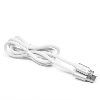 Kabel USB micro USB silikonowy biały 100cm eXtreme style