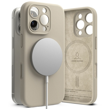 Ringke Silicone z magsafe iPhone 16 Pro stone