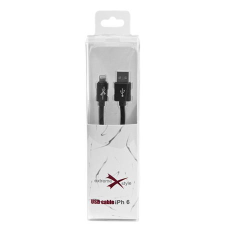 Kabel usb typ C silikonowy 100cm czarny Xtreme style