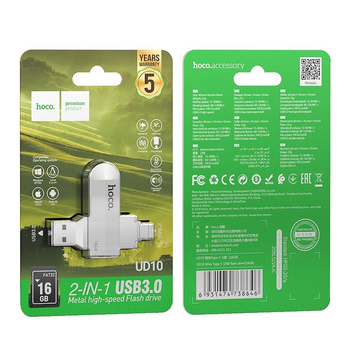 Pendrive Hoco usb + typ C 16gb usb 3.0