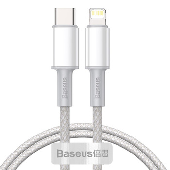 Baseus kabel USB typ C do Lightning Power Delivery biały 20W 100cm