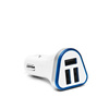 Ładowarka samochodowa Ampere 3 usb 3.1A biała ACC3U31W