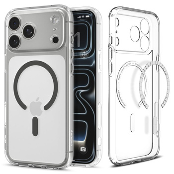 Spigen Ultra Hybrid z MagSafe iPhone 17 Pro Max clear / graphite