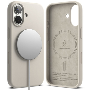 Ringke Silicone z magsafe iPhone 17 stone