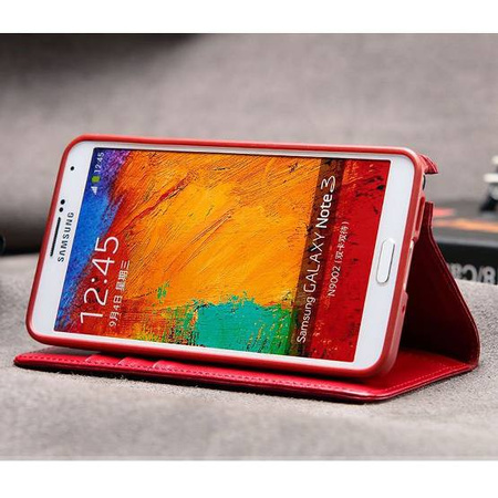 Kalaideng etui Royale Samsung S5 czerwony skóra naturalna SM-G900