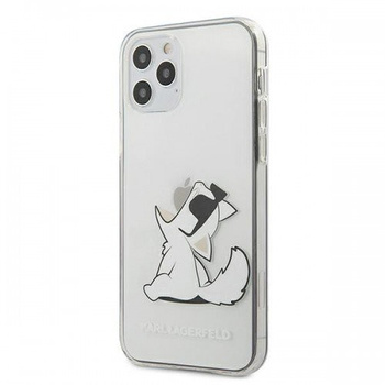 Etui Karl Lagerfeld iPhone 12 Pro Max 6.7" transparent hard case Choupette Fun KLHCP12LCFNRC