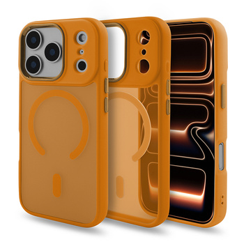 Etui Frosted z MagSafe iPhone 17 Pro pomarańczowe