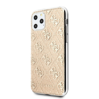 Etui Guess iPhone 11 Pro złoty hard case 4G Glitter GUHCN58PCU4GLGO