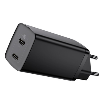 Baseus ładowarka sieciowa GaN2 Lite 2 x usb PD QC 65W czarna