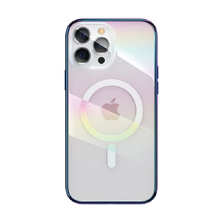 Etui KINGXBAR PQY iPhone 13 Nebula z magsafe fioletowe