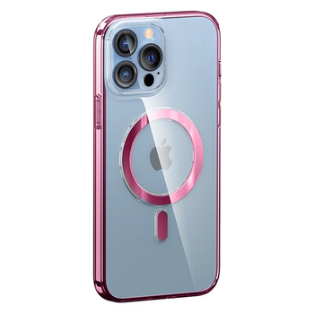 Etui KINGXBAR PQY iPhone 13 Pure z magsafe czerwone