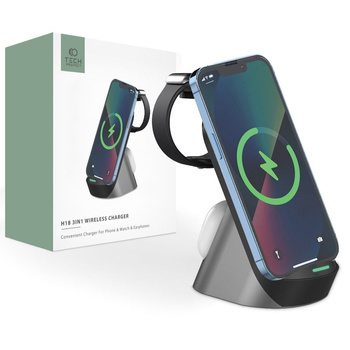 Tech-Protect ładowarka indukcyjna 3w1 H18 czarna