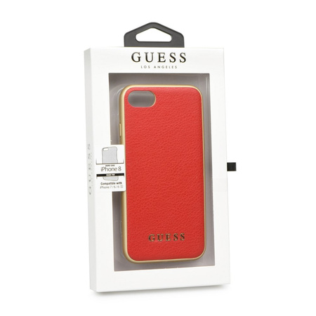 Etui Guess iPhone 7/8 czerwony GUHCP7IGLRE