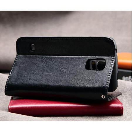 Kalaideng etui Royale Samsung S5 czarny skóra naturalna SM-G900
