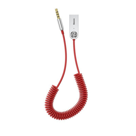 Baseus adapter audio bluetooth 5.0 USB + AUX czerwony (BA01)