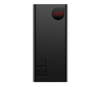 Baseus Power Bank 20000mAh / 22.5W z wyświetlaczem 2 x USB QC 3.0 + PD czarny