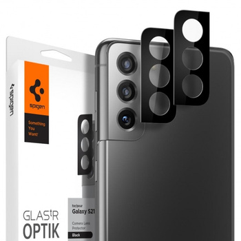 Spigen szkło hartowane na aparat Samsung S21 black
