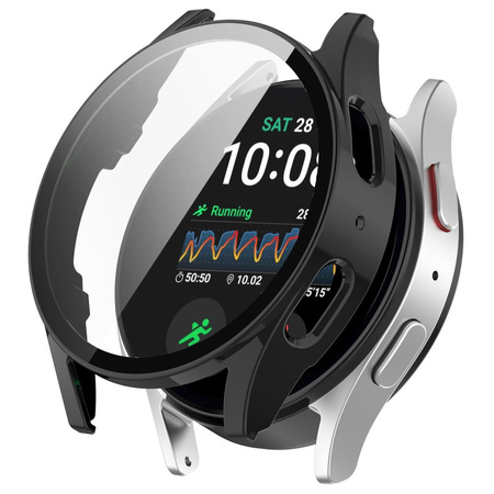 Tech-Protect etui do Galaxy Watch 7 40mm z wbudowanym szkłem ochronnym black