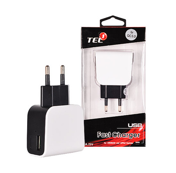 Ładowarka sieciowa Tel1 USB 2,5A z funkcją Quick Charge 3.0