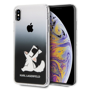 Etui Karl Lagerfeld iPhone XS Max hard case czarny Choupette Fun KLHCI65CFNRCBK