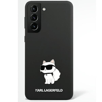 Etui Karl Lagerfeld Samsung S23 hard case Silicone Choupette KLHCS23SSNCHBCK