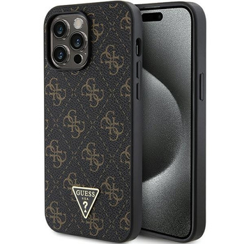 Etui Guess iPhone 15 Pro 6.1" czarny hard case 4G Triangle Metal Logo GUHCP15LPG4GPK