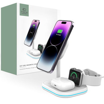 Tech-Protect ładowarka indukcyjna 3w1 A27 biała