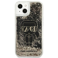 Etui Karl Lagerfeld iPhone 13 czarny hard case Liquid Glitter Gatsby KLHCP13MLGGKBK