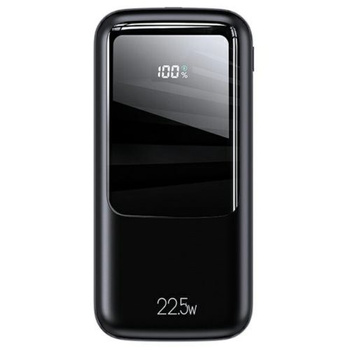 Powerbank USAMS PB58 20000mAh 22.5W czarny z wyświetlaczem 2xQC 3.0 + 1xPD Li-Pol