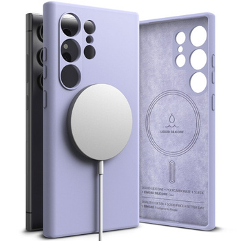 Ringke Silicone z magsafe Samsung S24 Ultra lavender