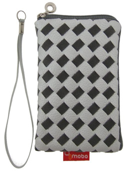 Saszetka Mobo Szachownica – grafitowo srebrna