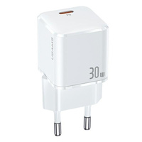 USAMS ładowarka sieciowa 1xusb typ C 30W biała