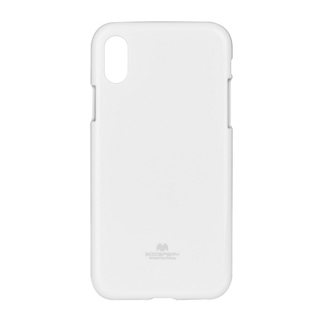 Etui Mercury Jelly iPhone 8 biały z wycięciem na logo