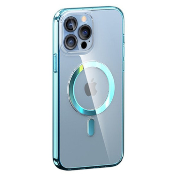 Etui KINGXBAR PQY iPhone 13 Pro Pure z magsafe niebieskie