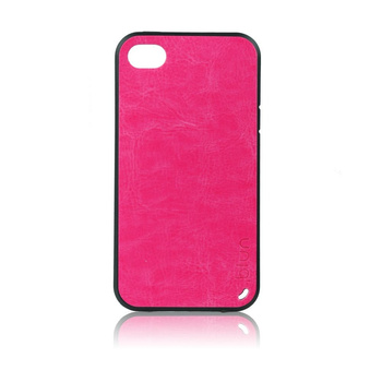 Etui Blun iPhone 4 różane - skóra