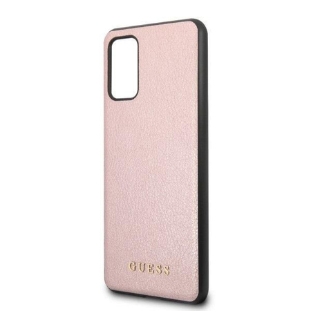 Etui Guess Samsung S20+ Plus różowo- złoty hard case Iridescent GUHCS67IGLRG