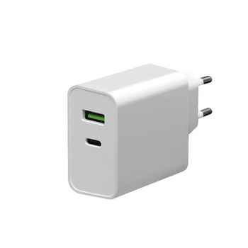 Ładowarka sieciowa Platinet 87W 2xUSB QC + PD biała