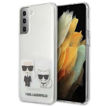 Etui Karl Lagerfeld Samsung S21 hard case transparent Karl & Choupette KLHCS21SCKTR