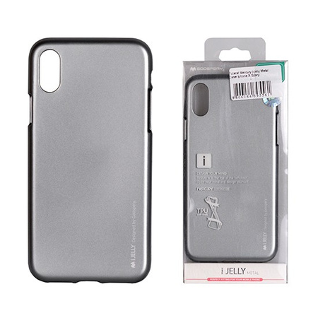 Etui Mercury i-Jelly iPhone 6 4,7" szare / bez wycięcia na logo