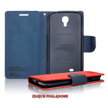 Etui Mercury Fancy Diary iPhone 5 czerwono-granatowy