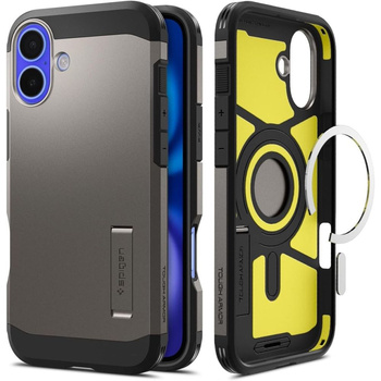 Spigen Tough Armor z MagSafe iPhone 16 gunmetal