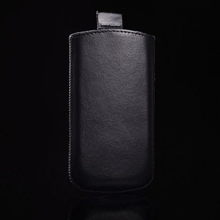 Kieszonka Special Samsung Core + czarna 100% włoska skóra