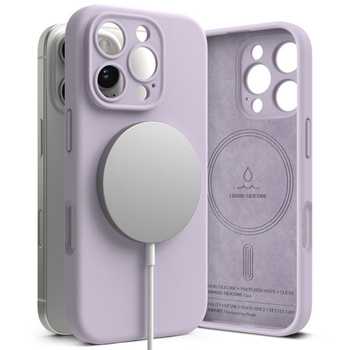 Ringke Silicone z magsafe iPhone 16 Pro light purple
