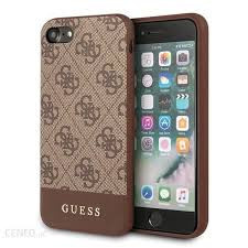 Etui Guess iPhone 7/8/SE 2020 brązowy hard case 4G Stripe Collection GUHCI8G4GLBR